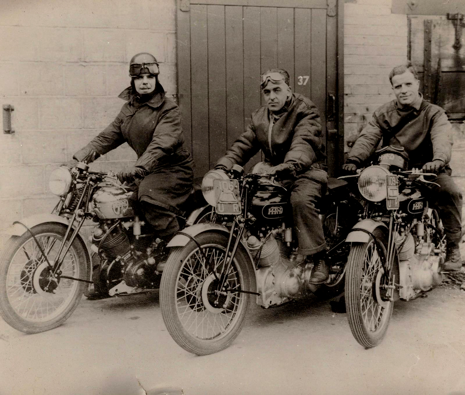 HRD road testers Joe Harmer Jim Sugg Harry Pennington 1948